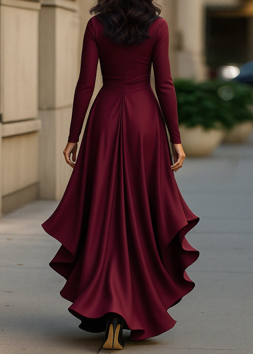 Dawn | Women’s High Low A line Grad Maxi Dress