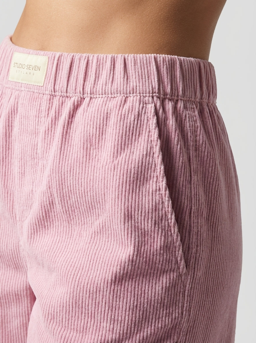 Ava | Straight Leg Elastic Waist Lounge Pants