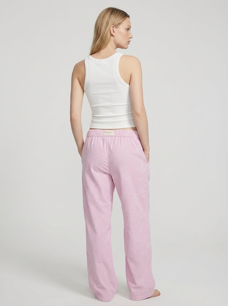 Ava | Straight Leg Elastic Waist Lounge Pants