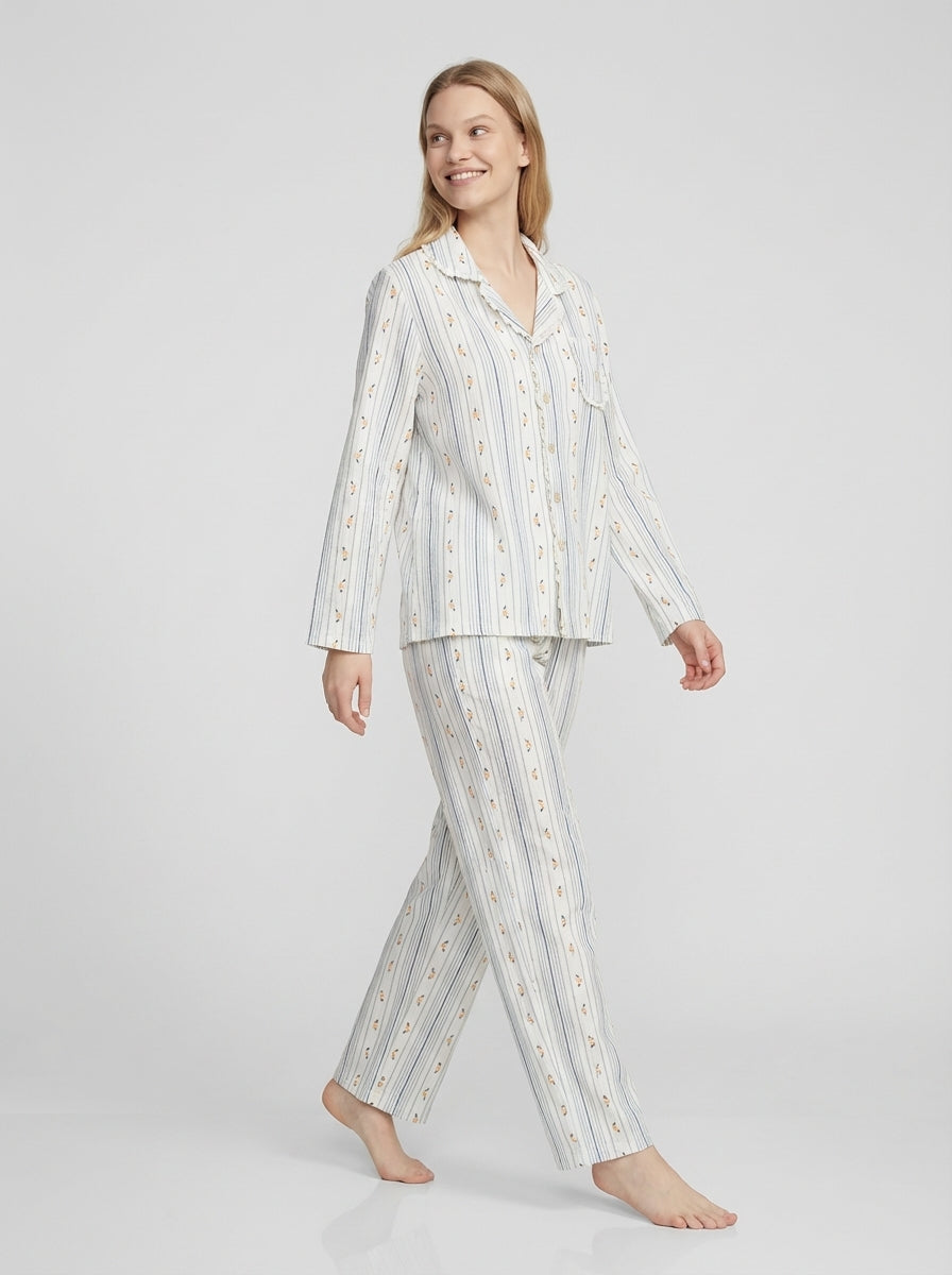 Elizabeth | Long Sleeve Button Down Pyjama Loungewear