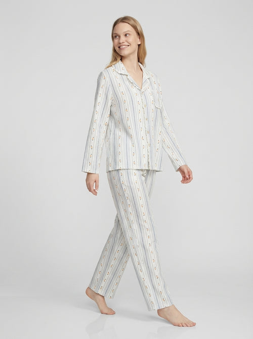 Elizabeth | Long Sleeve Button Down Pyjama Loungewear
