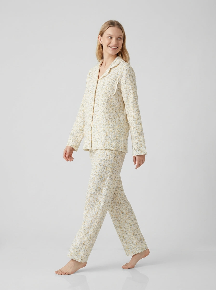 Elizabeth | Long Sleeve Button Down Pyjama Loungewear