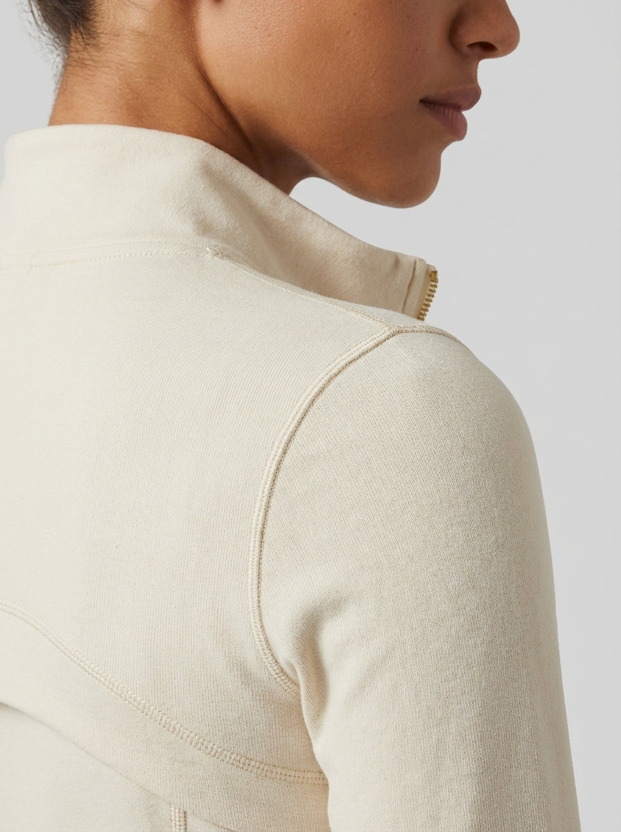 Nina | Zip Front Longline Yoga Jacket