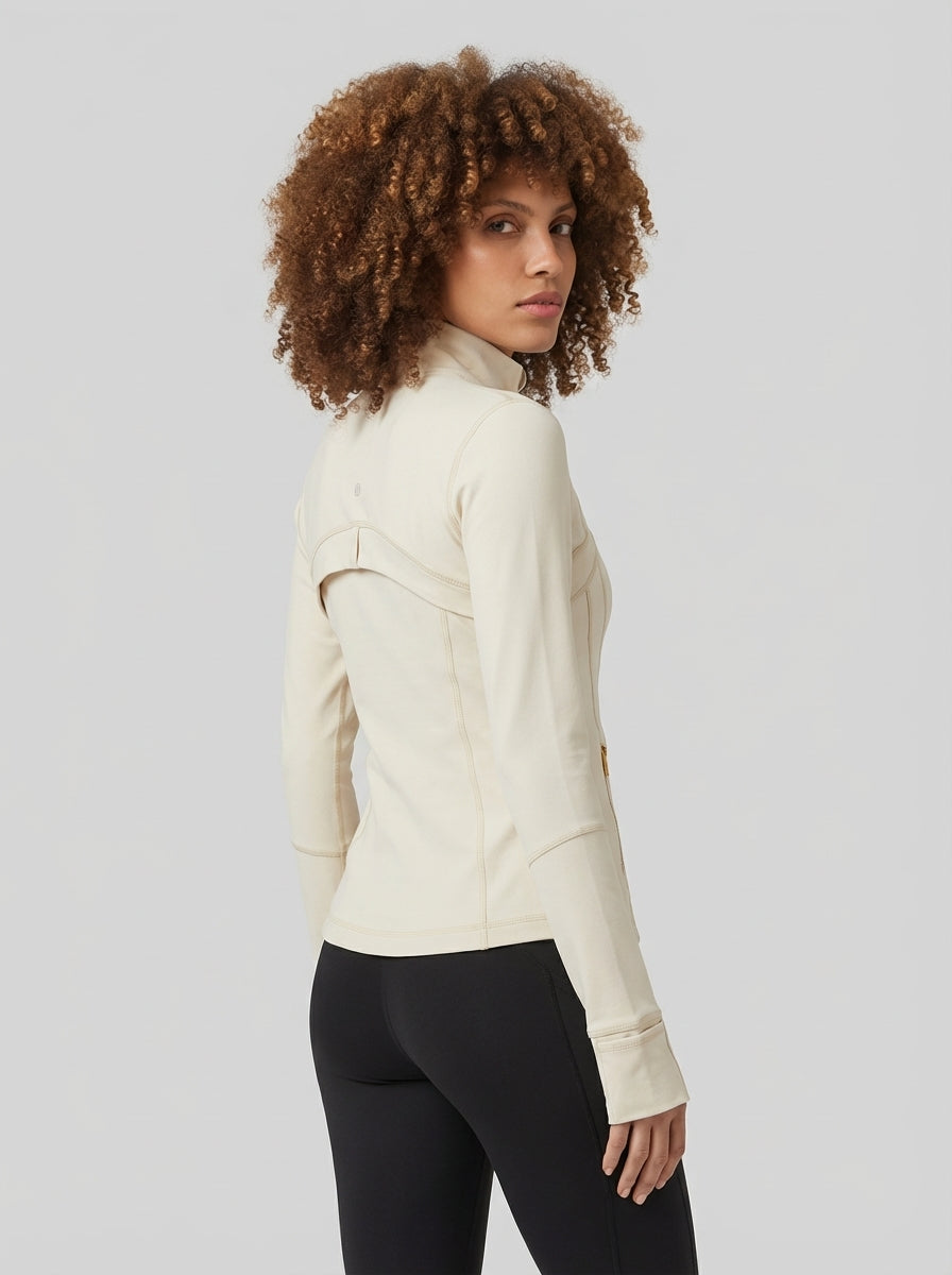 Nina | Zip Front Longline Yoga Jacket