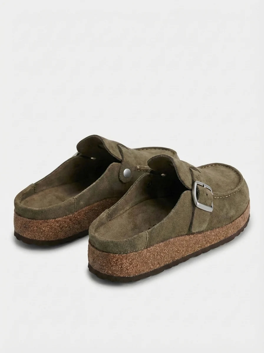 Esther | Slip On Flat Mule Summer Sandals