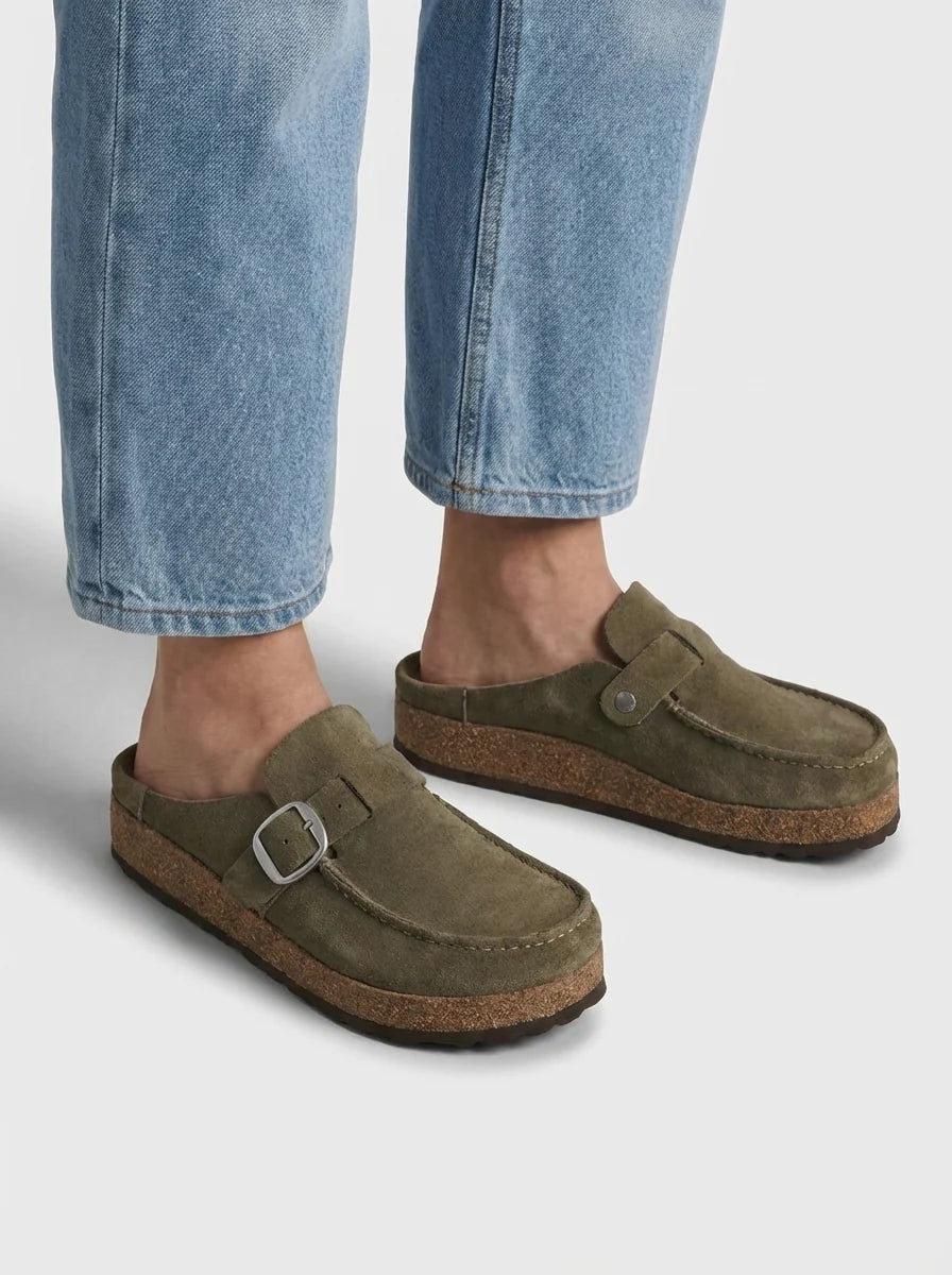 Esther | Slip On Flat Mule Summer Sandals