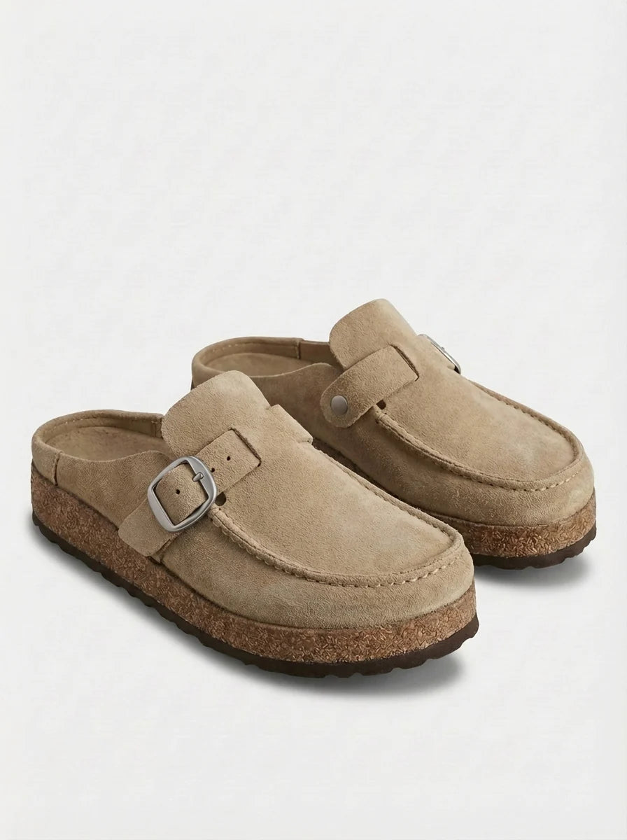 Esther | Slip On Flat Mule Summer Sandals