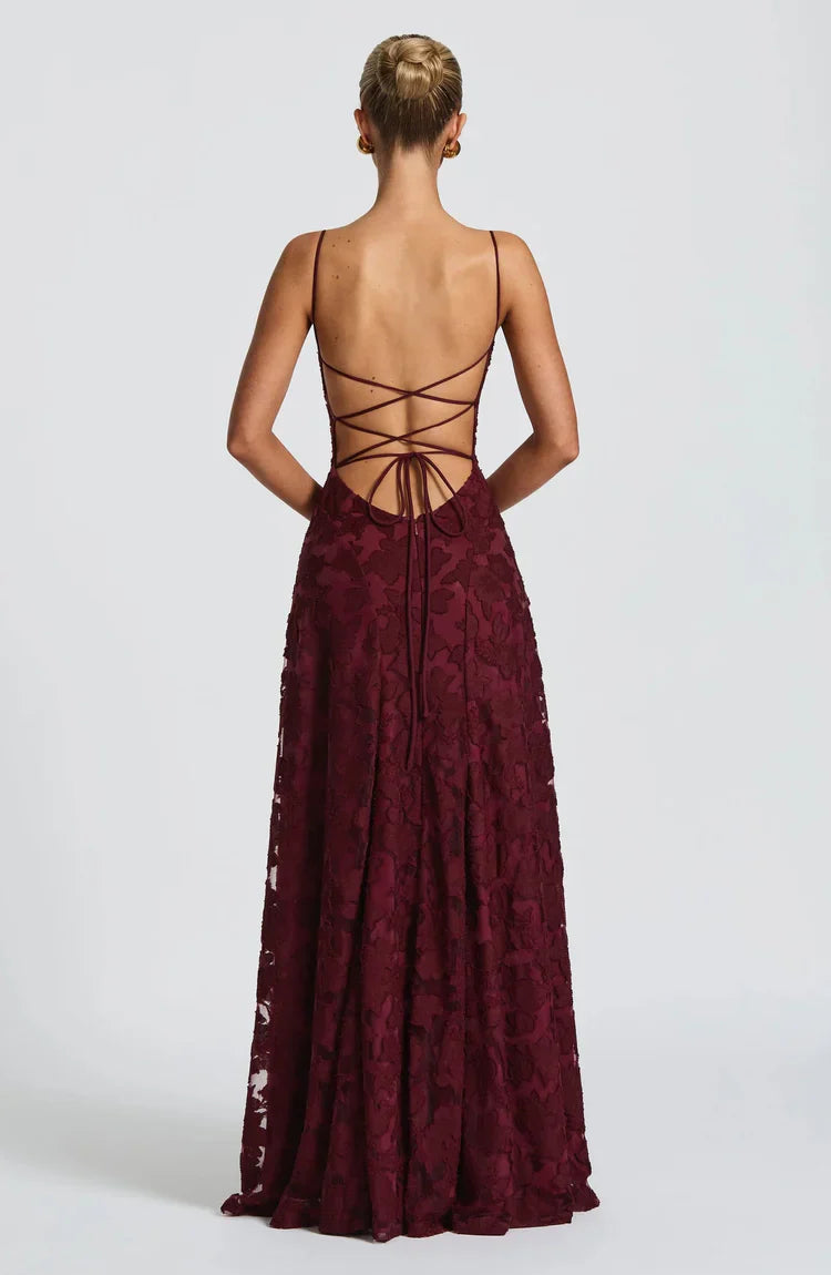 Phoebe | Women's Sleeveless Floral Backless Dress