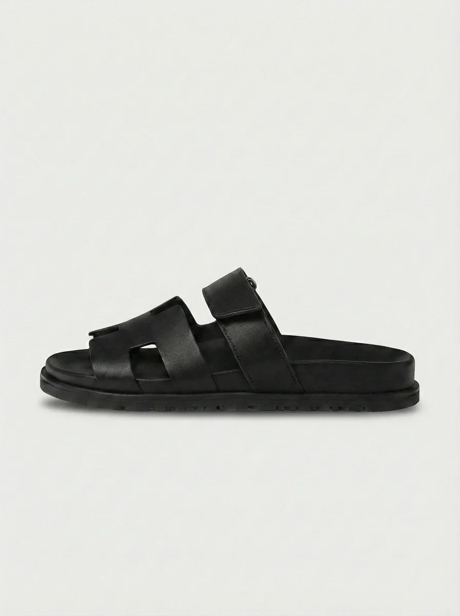 Leo | Men’s Wide Strap Open Toe Summer Slide Sandals