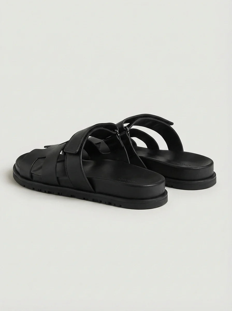Leo | Men’s Wide Strap Open Toe Summer Slide Sandals