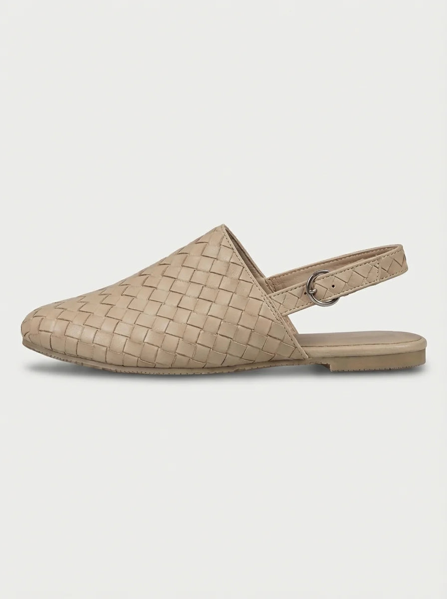Chloe | Women’s Woven Buckle Slingback Sandals