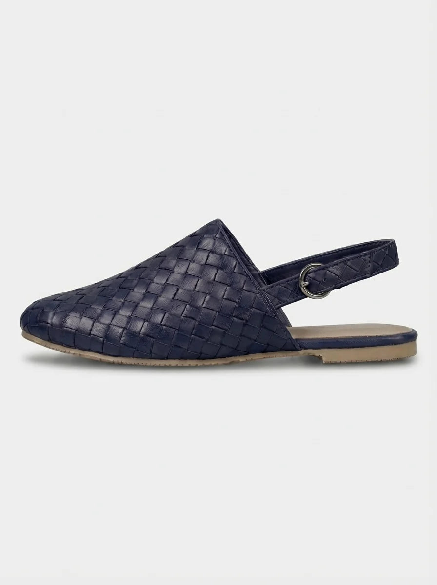 Chloe | Women’s Woven Buckle Slingback Sandals