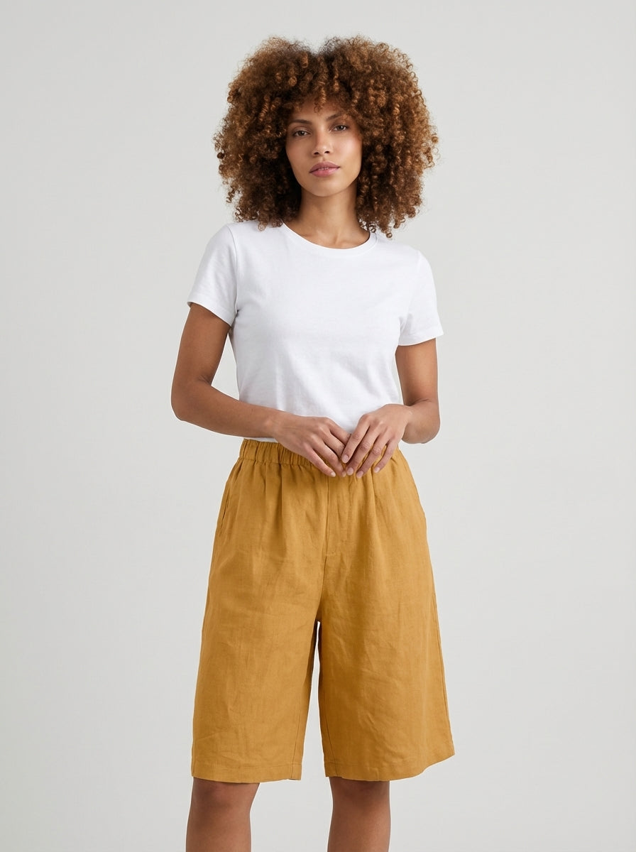 Mia | High Waisted Summer Lounge Shorts