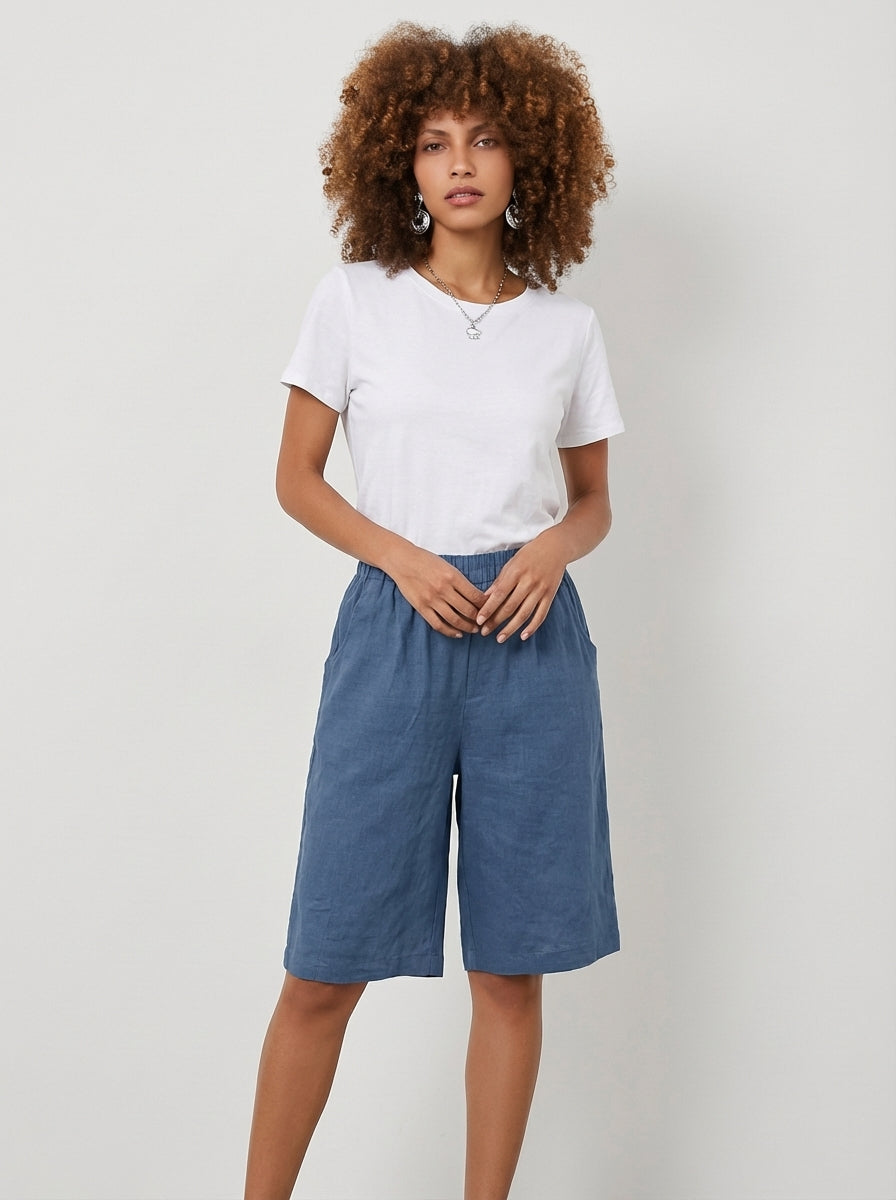 Mia | High Waisted Summer Lounge Shorts