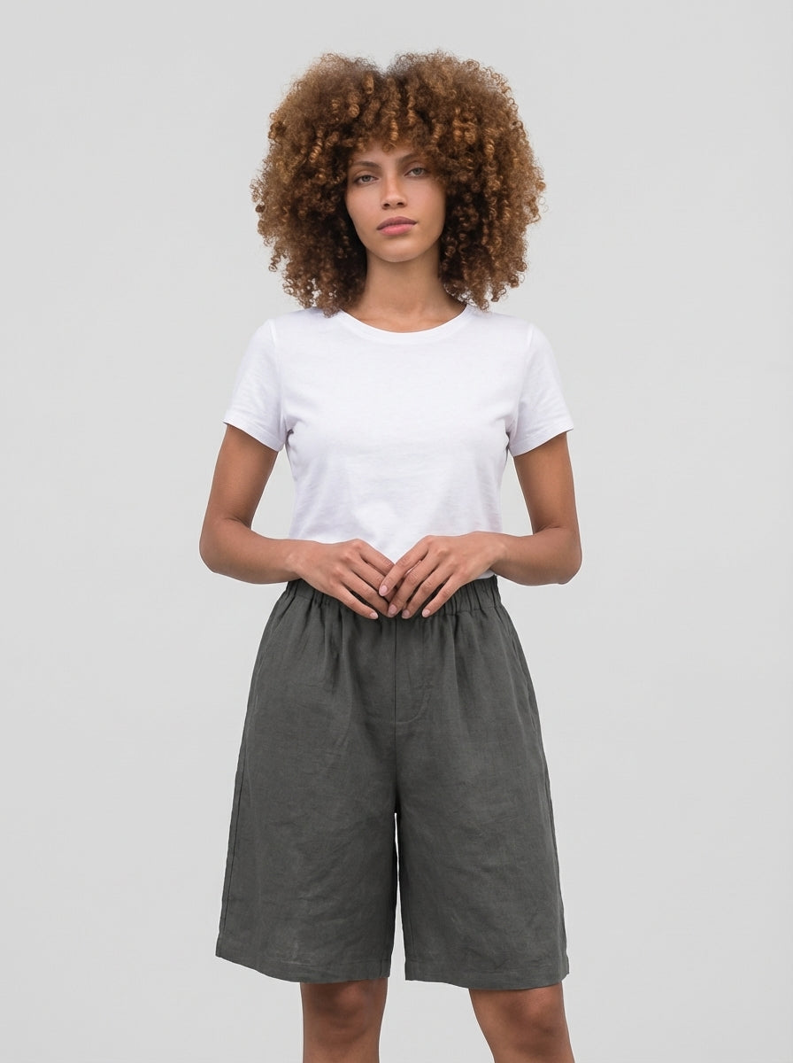 Mia | High Waisted Summer Lounge Shorts