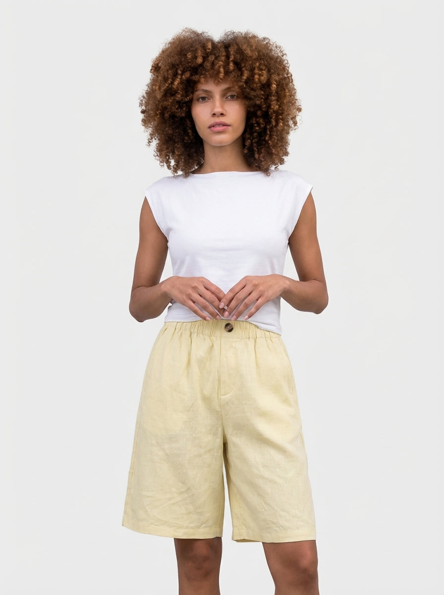 Mia | High Waisted Summer Lounge Shorts