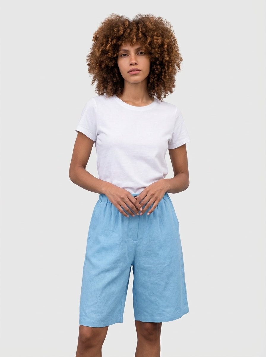 Mia | High Waisted Summer Lounge Shorts