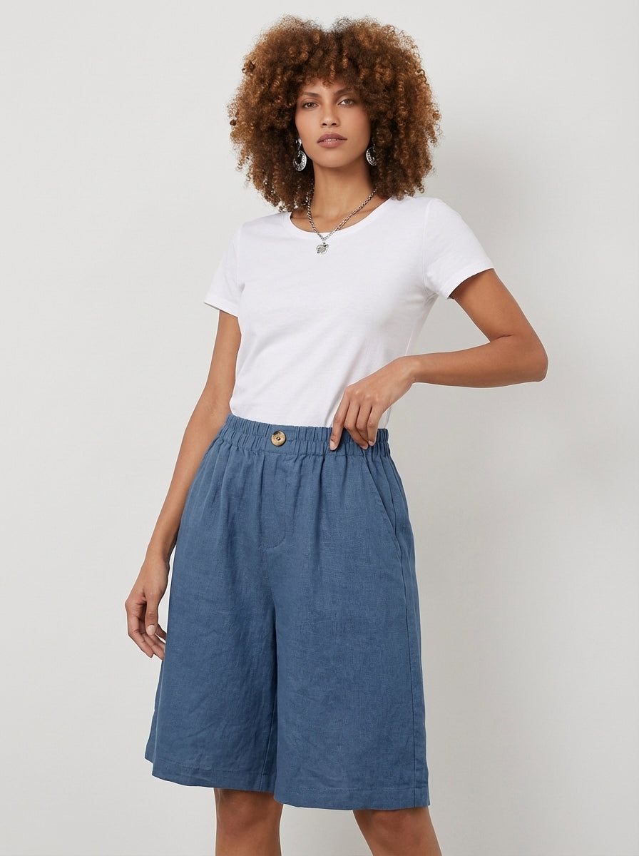 Mia | High Waisted Summer Lounge Shorts