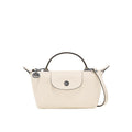 PENELOPE MINI LEATHER TOTE - CREAM