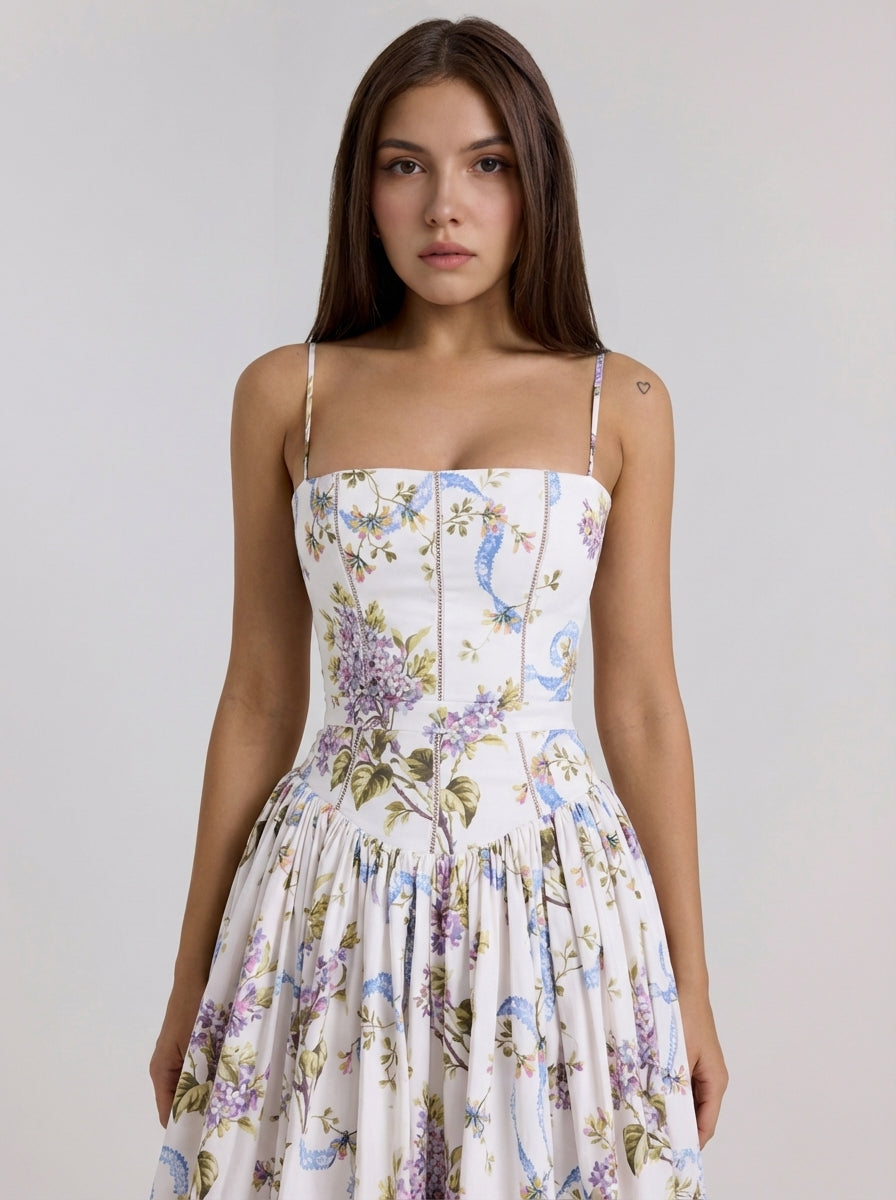 Rania | Floral Maxi Dresses A Line Sun Dresses