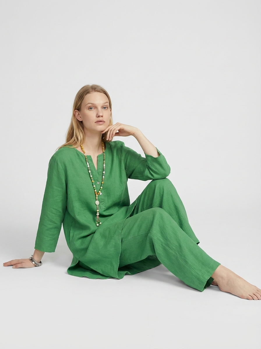 Sophia | Wide Leg Two Piece Lounge Set