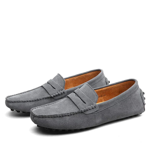 Aaron | Men's Round Toe Slip On Penny Loafers