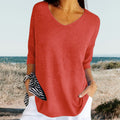 Abigail | Women's V Neck Summer Short Sleeve Top