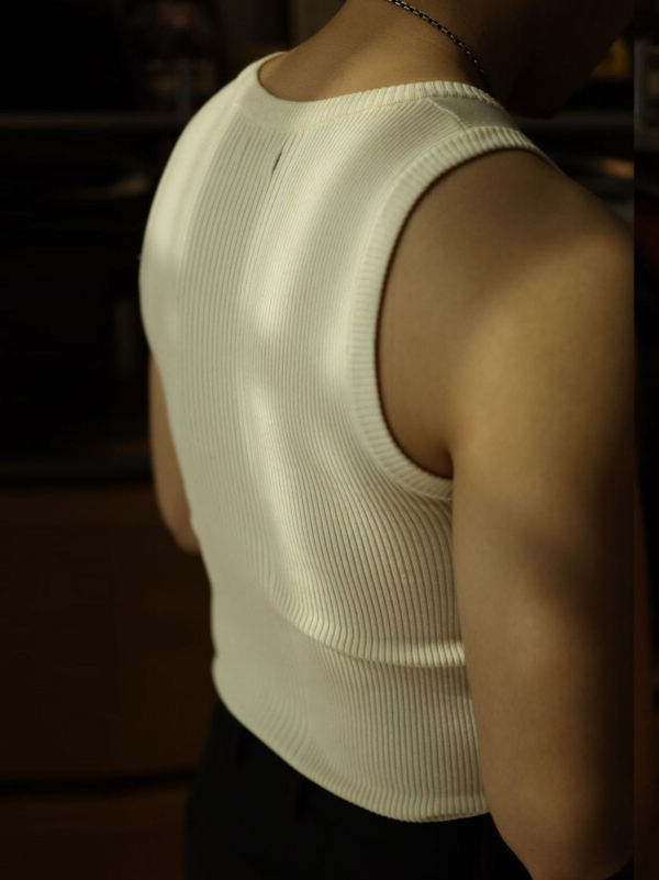 Absalom | Men’s Scoop Neck Sleevelesss Ribbed Tank Top