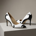 Acacia | Women's Contrast Slip On Pointed Toe Stiletto Heels