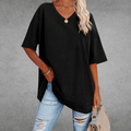 Ada | Women's Short Sleeve V Neck Summer T Shirt