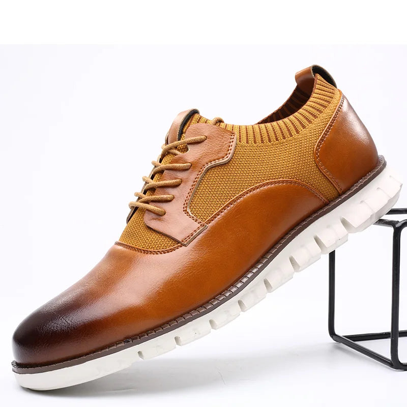 Adam | Men’s Lace Up Rounded Toe Dress Shoes