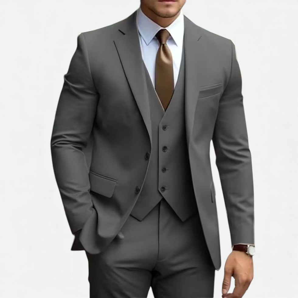 Adara | Men's Slim Fit Long Sleeve Three Piece Suit