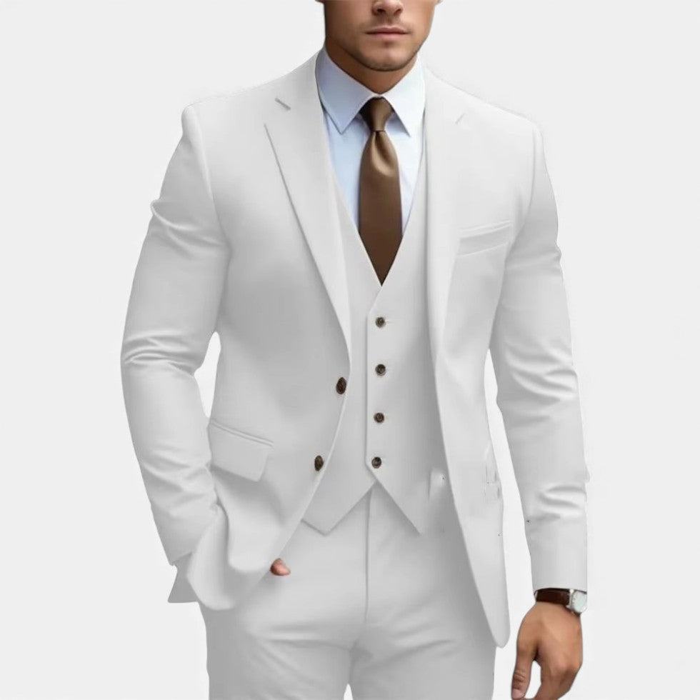 Adara | Men's Slim Fit Long Sleeve Three Piece Suit