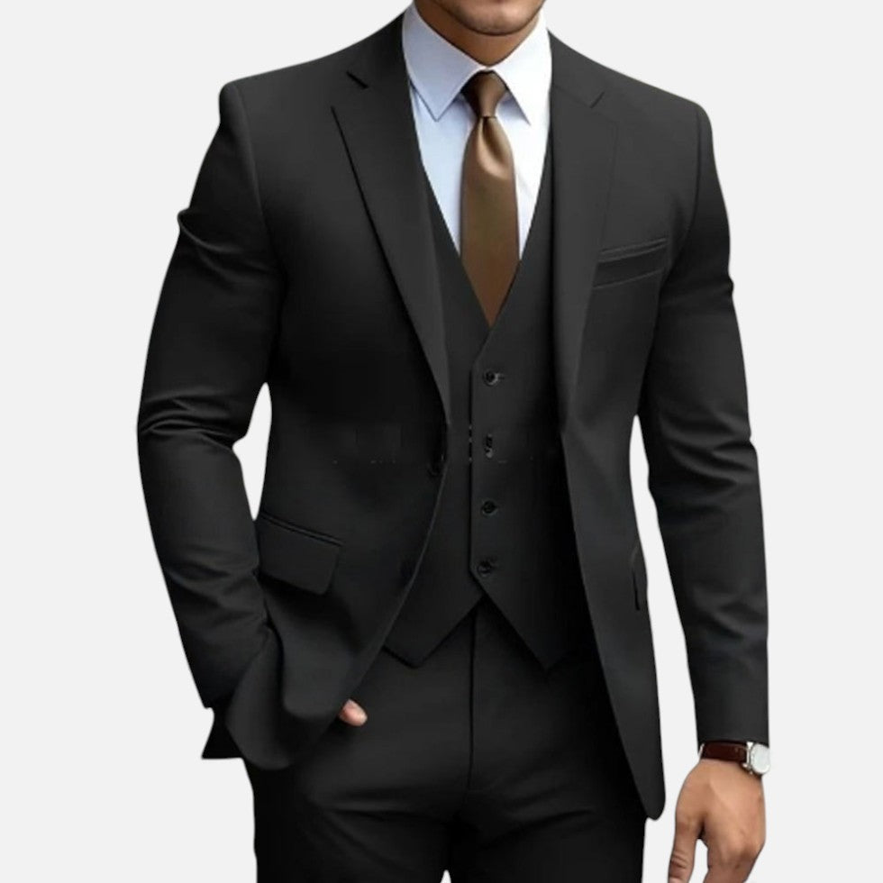 Adara | Men's Slim Fit Long Sleeve Three Piece Suit
