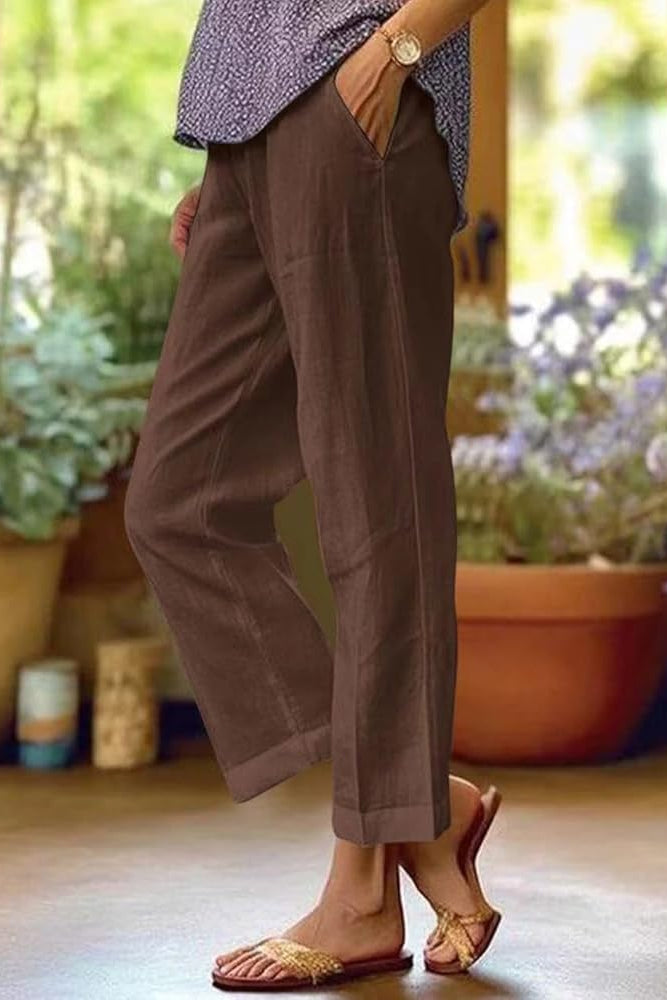 Adele | Women’s Casual Solid Color Summer Trousers