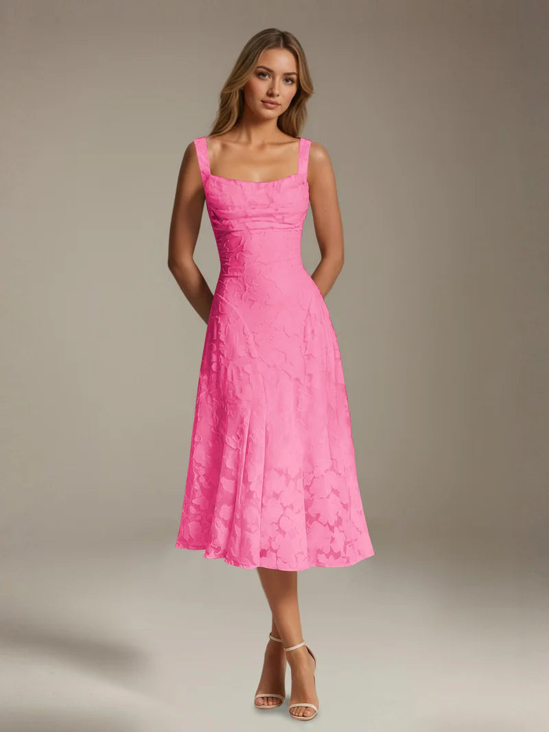 Adena | Women's Floral Sleeveless Summer Midi Dress