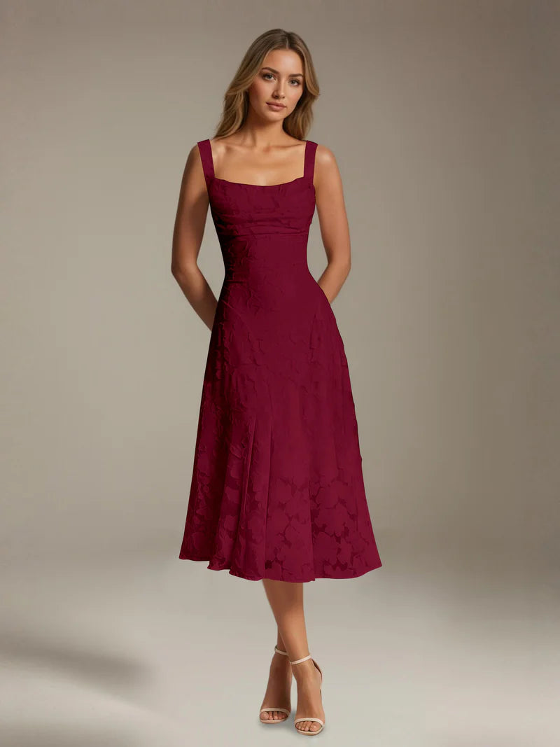 Adena | Women's Floral Sleeveless Summer Midi Dress