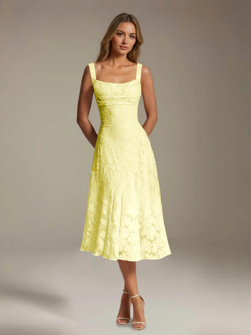 Adena | Women's Floral Sleeveless Summer Midi Dress