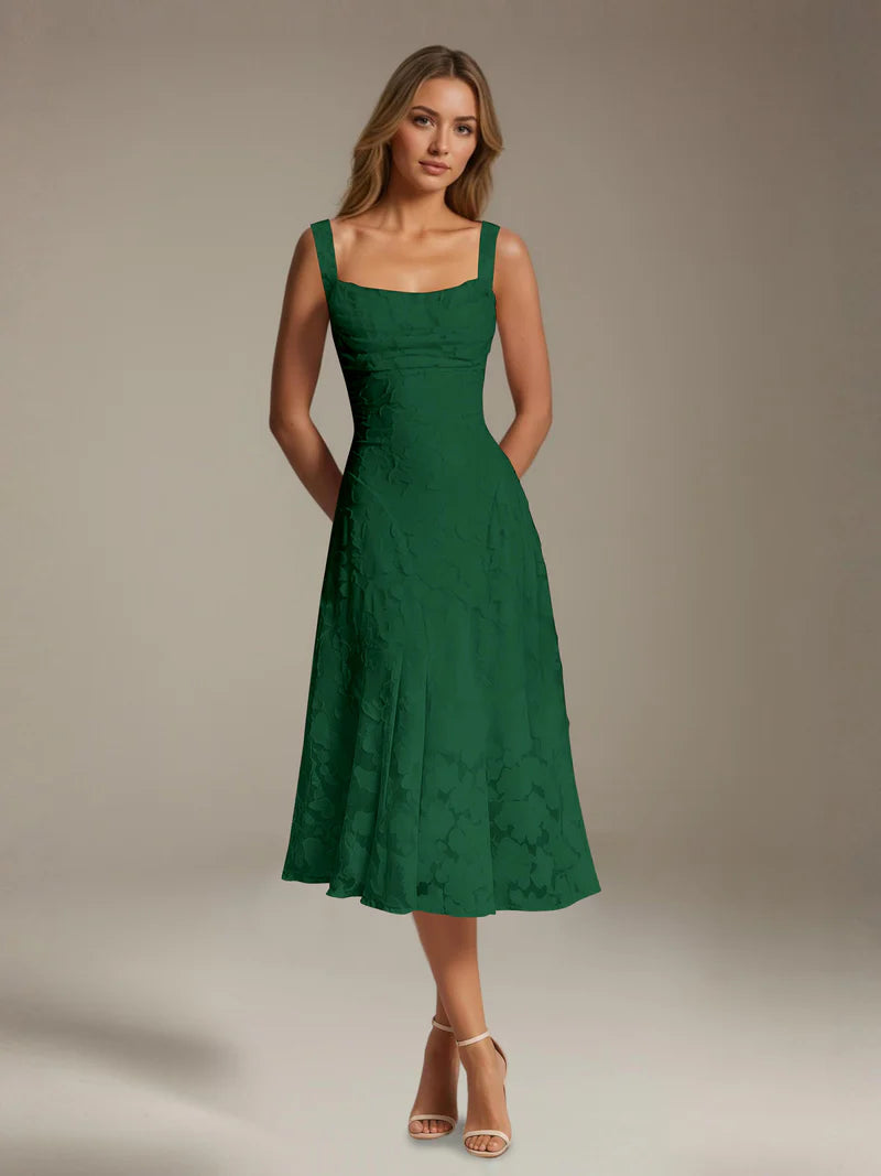 Adena | Women's Floral Sleeveless Summer Midi Dress