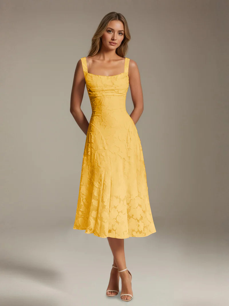 Adena | Women's Floral Sleeveless Summer Midi Dress