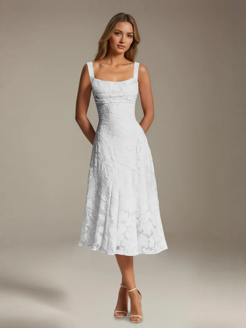 Adena | Women's Floral Sleeveless Summer Midi Dress