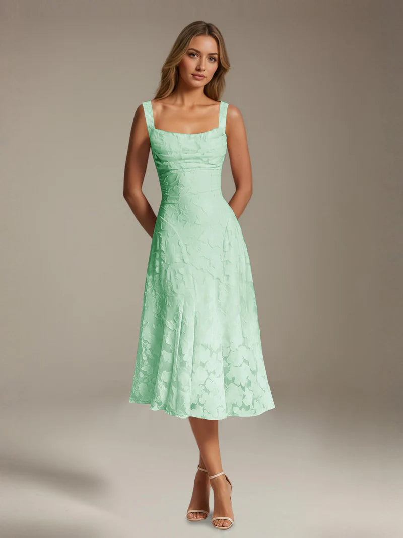 Adena | Women's Floral Sleeveless Summer Midi Dress