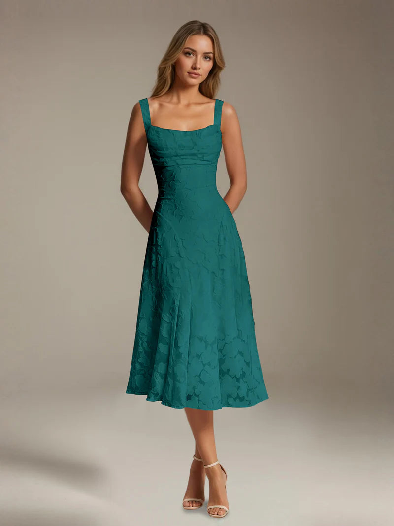Adena | Women's Floral Sleeveless Summer Midi Dress