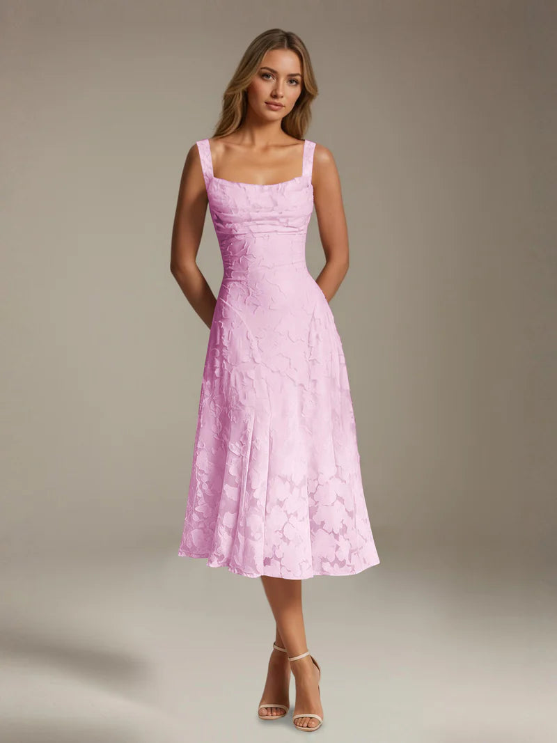 Adena | Women's Floral Sleeveless Summer Midi Dress