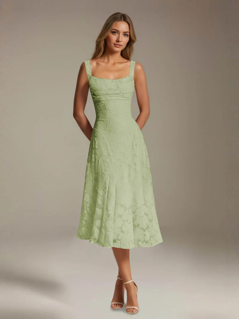 Adena | Women's Floral Sleeveless Summer Midi Dress