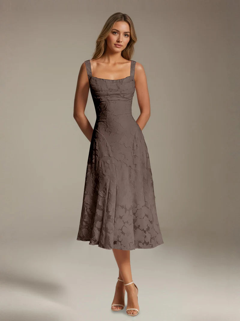 Adena | Women's Floral Sleeveless Summer Midi Dress