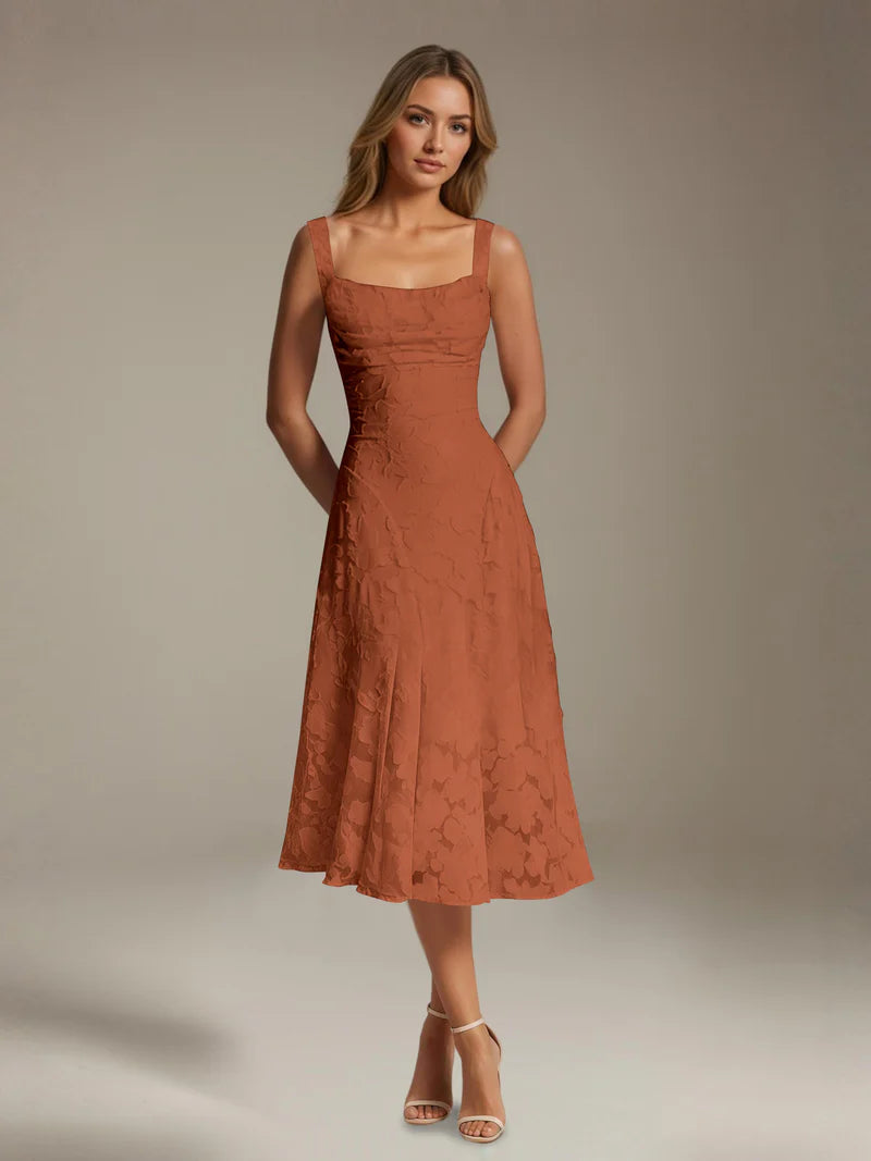 Adena | Women's Floral Sleeveless Summer Midi Dress