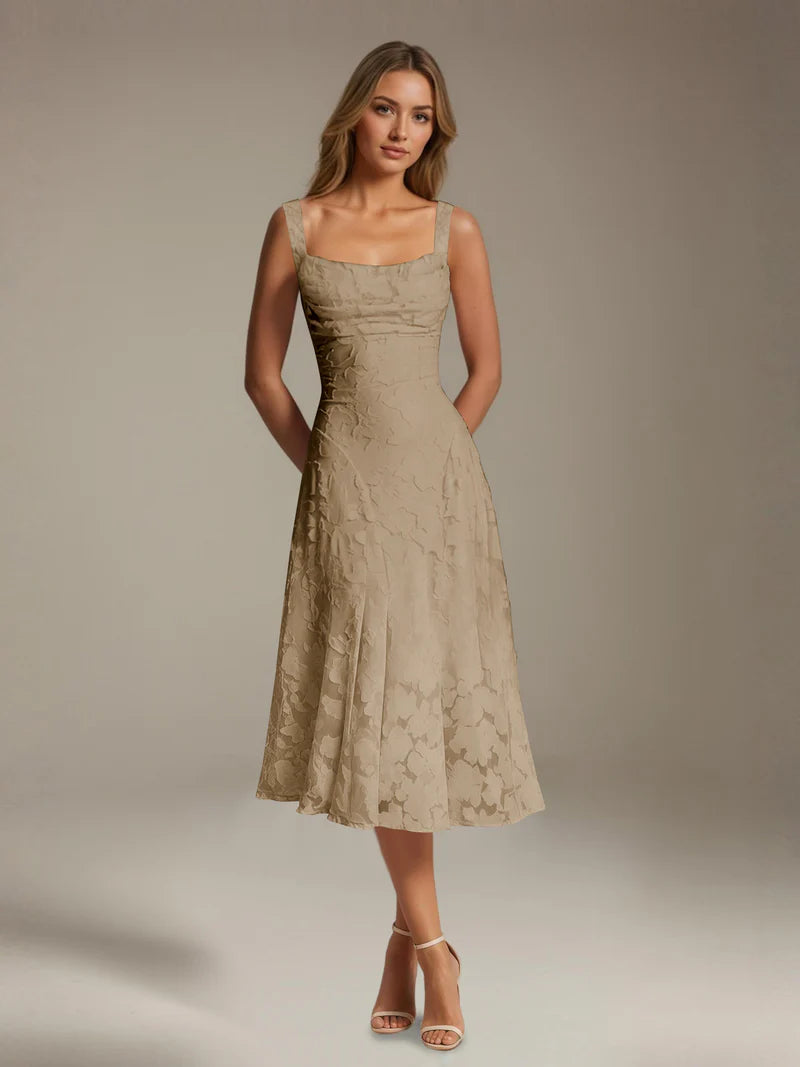 Adena | Women's Floral Sleeveless Summer Midi Dress