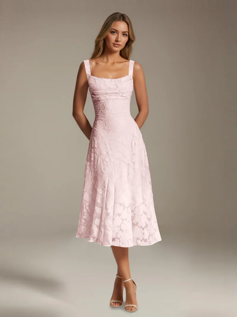 Adena | Women's Floral Sleeveless Summer Midi Dress