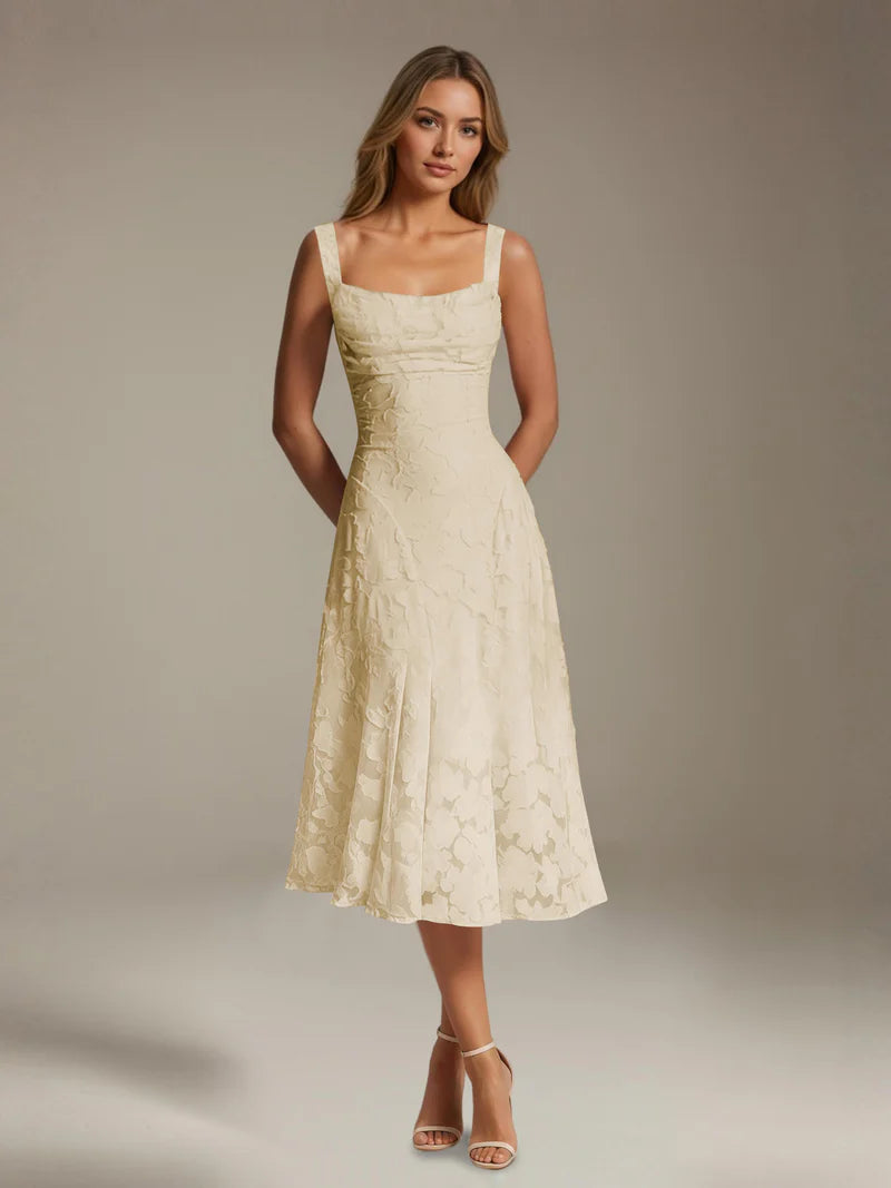 Adena | Women's Floral Sleeveless Summer Midi Dress